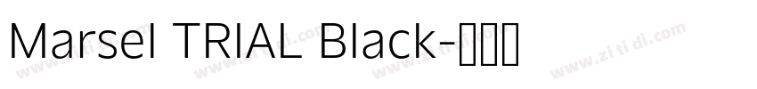 Marsel TRIAL Black字体转换